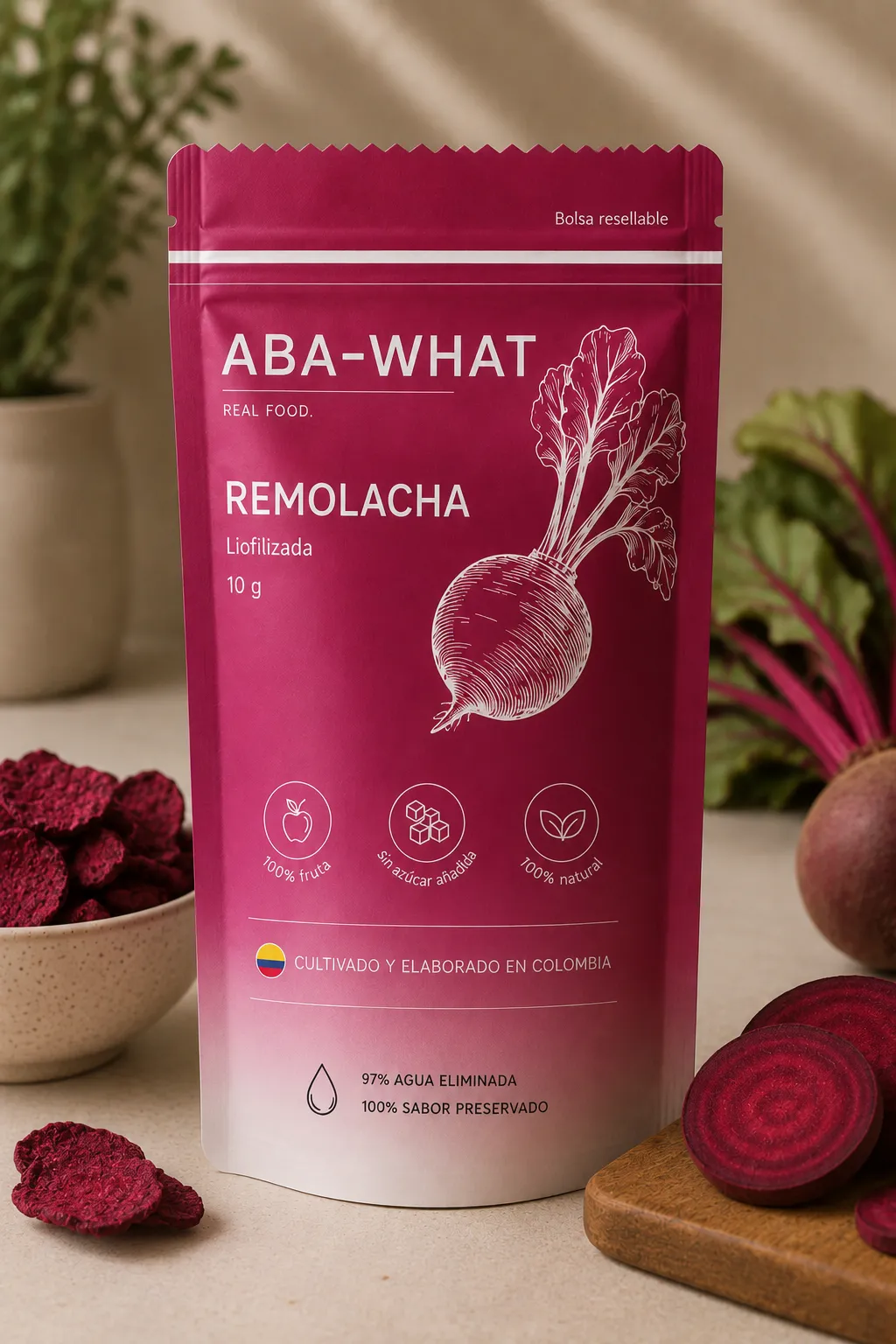 Aba-what Remolacha liofilizada